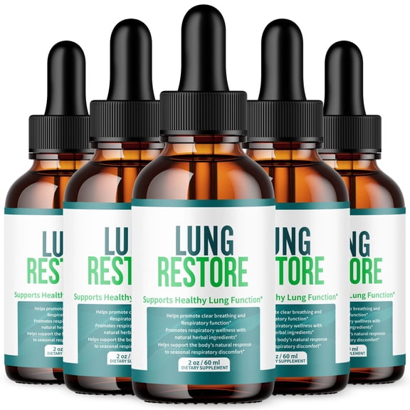 Lung Restore Respiratory Blend Drops Advanced Formula Lung Support LungRestore 150 Servings