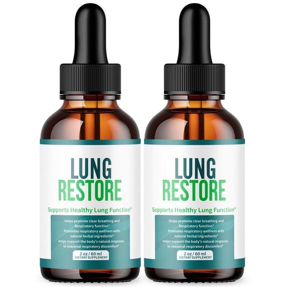 Lung Restore Respiratory Blend Drops Advanced Formula Lung Support LungRestore 60 Servings