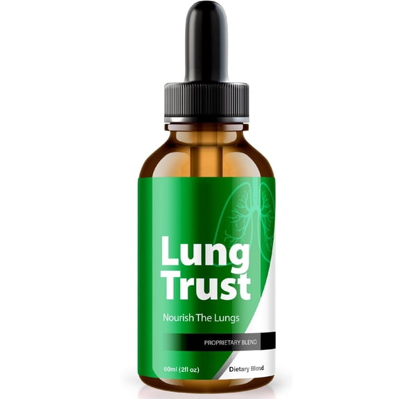 Lung Trust Drops, LungTrust Herbal Therapy Liquid Drop, A Nutritional Supplement You Can Trust, All Natural Formula for Breathing and Lung Health, Reviews (30 Servings)