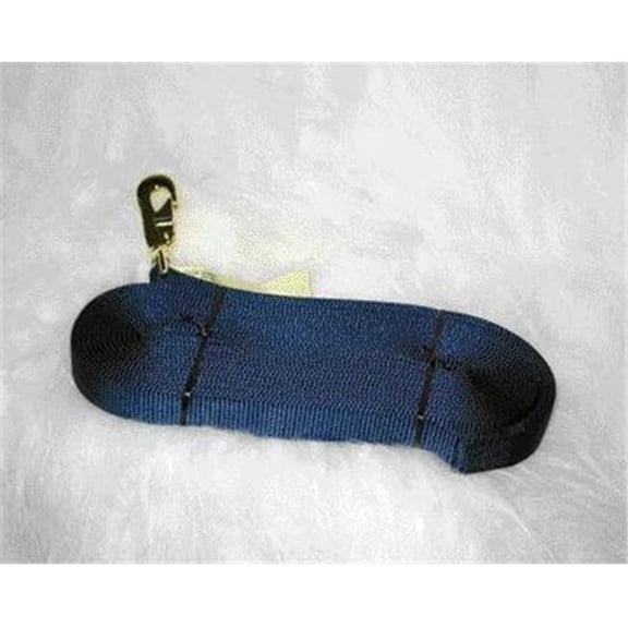 Lunge Line With Swivel - Navy - 26 Feet - Single Thick - Durable Nylon