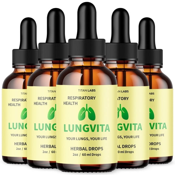Lungvita Respiratory Blend Drops Advanced Formula Lung Support Lung Vita 150 Servings