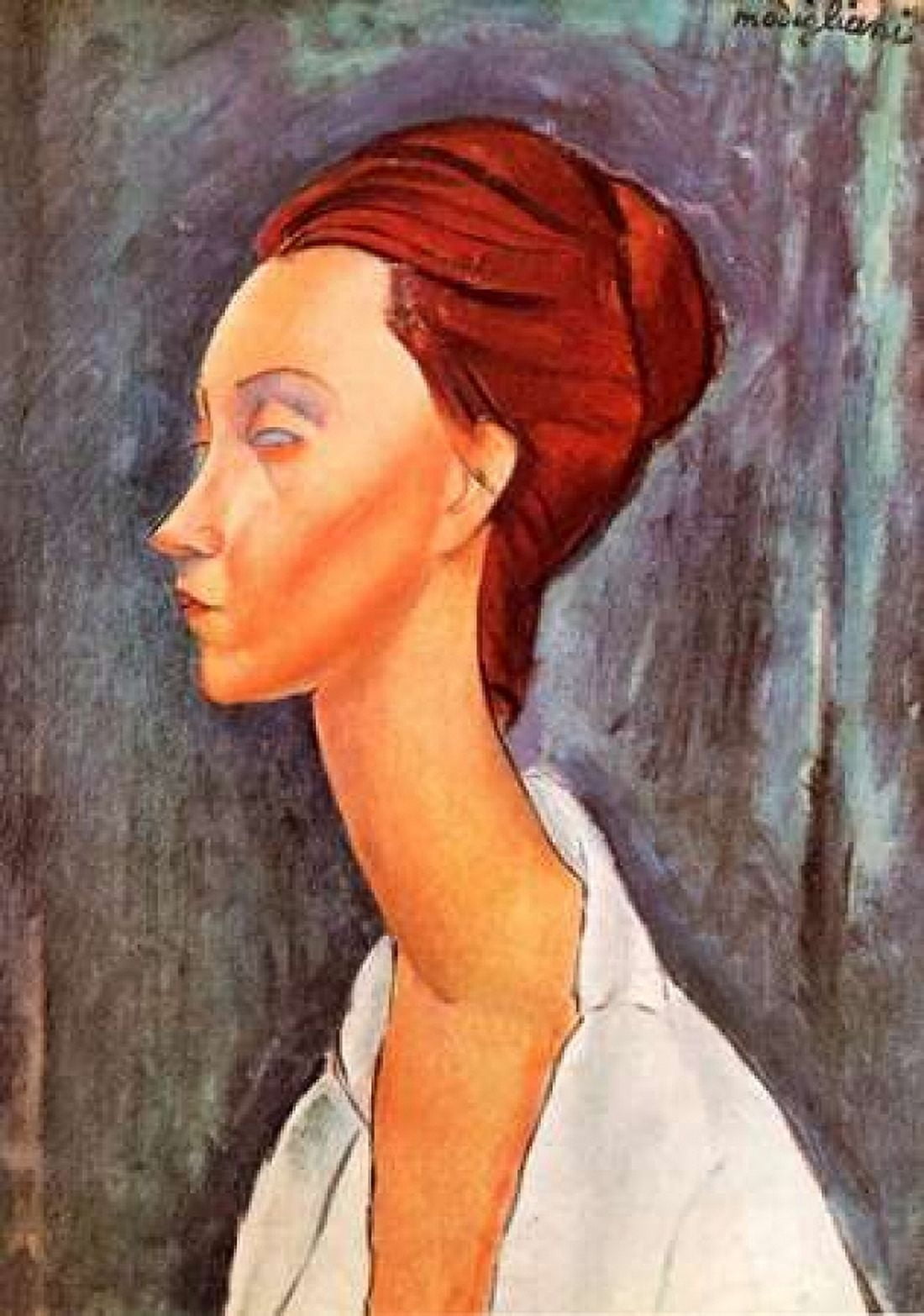 Lunia Czechowska 0 Canvas Art - Amedeo Modigliani (20 x 28)