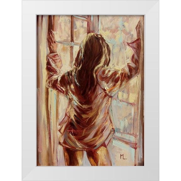 Luniak, Monika 14x18 White Modern Wood Framed Museum Art Print Titled - Fresh Morning Air