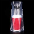 thumbnail image 1 of Luniquz 100pcs Drink Carrier for Delivery, Plastic Drink Packaging Bags Single Cup for Delivery, Take Out/Drink Cups/Beverage/Coffee/Tea/Juice, 1 of 6