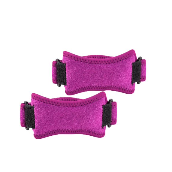 2 Pack Patellar Tendon Support Strap, Knee Support Brace for Knee Pain Relief , Adjustable Patella Knee Strap Stabilizer for Working Out Weightlifting ,Squats, Running ,Patella Discomfort Rose