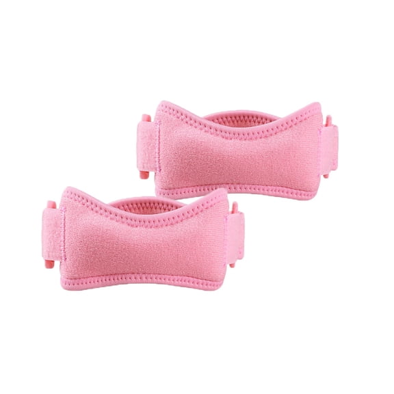 2 Pack Patellar Tendon Support Strap, Knee Support Brace for Knee Pain Relief , Adjustable Patella Knee Strap Stabilizer for Working Out Weightlifting ,Squats, Running ,Patella Discomfort Pink