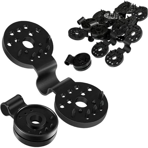 Luniquz 50/100 Pcs Shade Cloth Plastics Clips,round Plastic Black Clips For Sun Shade Net,greenhouse Film Sunshade Net Clip