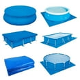 thumbnail image 1 of Luniquz 9/11/13/16 Ft Round Swimming Pool Ground Cloth for Above Ground Pools,Pool Blanket for Frame Pools,Round Pool Accessories,Pool Ground Mat Protector Pad Prevents Punctures Pool Tarp, 1 of 7