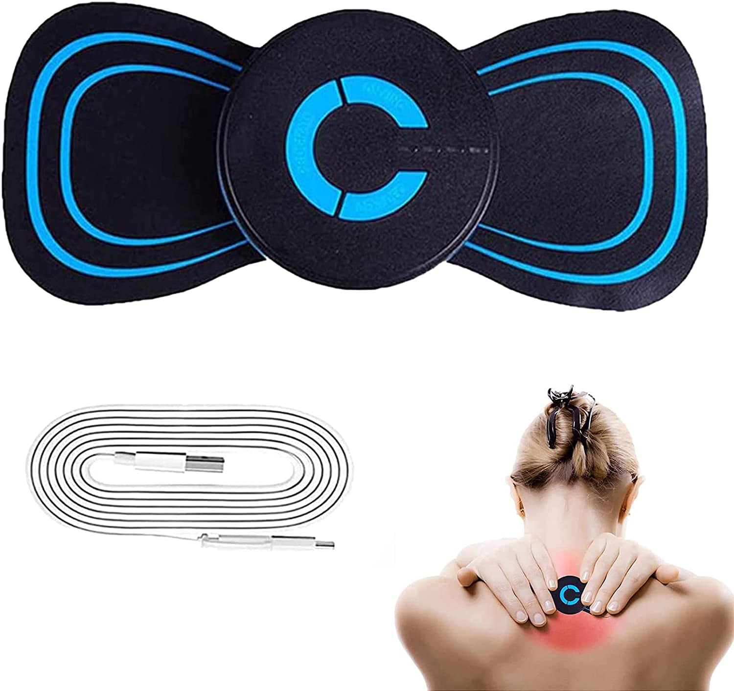 Luniquz Electric Massagers 1Pack Pain Relief Shoulder and Neck Foot