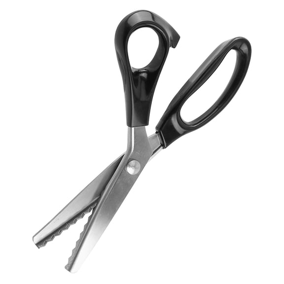 Luniquz Sewing Scissors, Fabric Decorative Triangle Edge Pinking Shears 3/4/5/7mm Sewing Pinking Shears