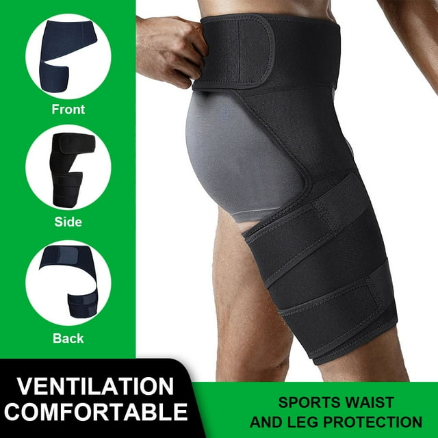 Luniquz Hot Hip Brace, Thigh Hamstring Sciatica Pain Relief Brace