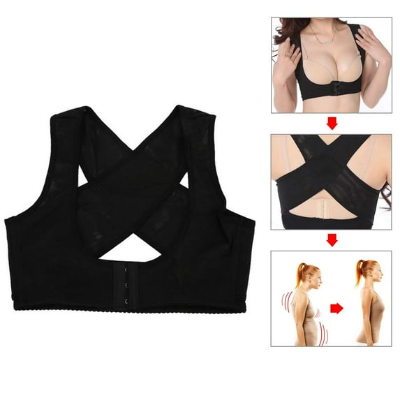 Luniquz Hunchback Correction Belt,Back Posture Corrector,Back Brace Support For Women, Adult Women Breathable Elastic Back Corrector Belt,Back Shoulder Posture Correction Band Improves Posture