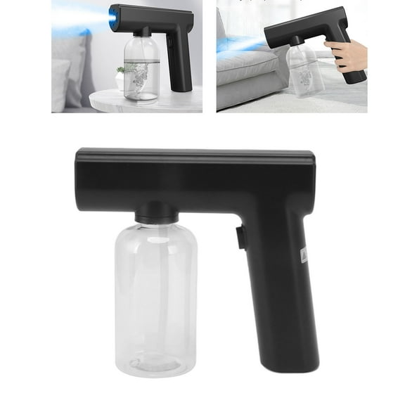 Luniquz Mini Disinfectant Spray Gun Sprayer Sanitizer Gun Alcohol Spray Bottle Mist Sprayer Gun Atomizer Electric Fogger Machine for Indoor Outdoor