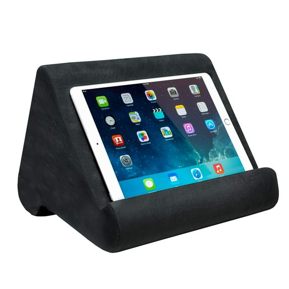 Luniquz Multi-Angle Soft Tablet Stand, Gray - Comfortable Angled Viewing for iPad, Tablets, Smartphones, Books, Magazines, and More