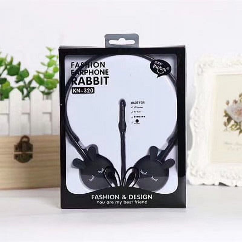Luniquz New Mini 3.5mm Cute Rabbit Cartoon Stereo Earphone Headphone ...