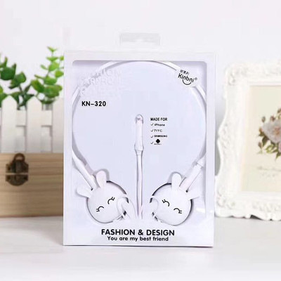 Simple Rabbit With Headphones Luniquz New Mini 3.5mm Cute Rabbit Cartoon Stereo Earphone Headphone ...