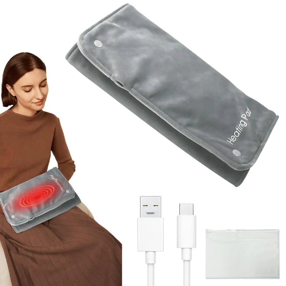 Luniquz Portable Heated Pad, Electric USB Thermostat Heating Bag