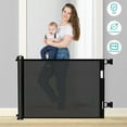 Luniquz Retractable Baby Gates for Doorway, Wide 55” X 33” Tall for
