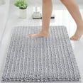 Luniquz Shower Mats for Bathtub 17"x24" Non Slip Bathtub Mat PVC Loofah