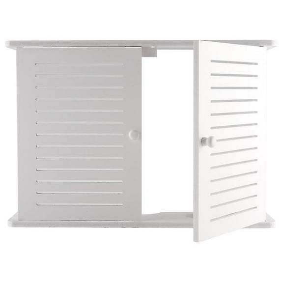 Luniquz WiFi Storage Box Wall Mount WiFi Router Box Hider Decorative Router Storage Box Modem Wall Mount