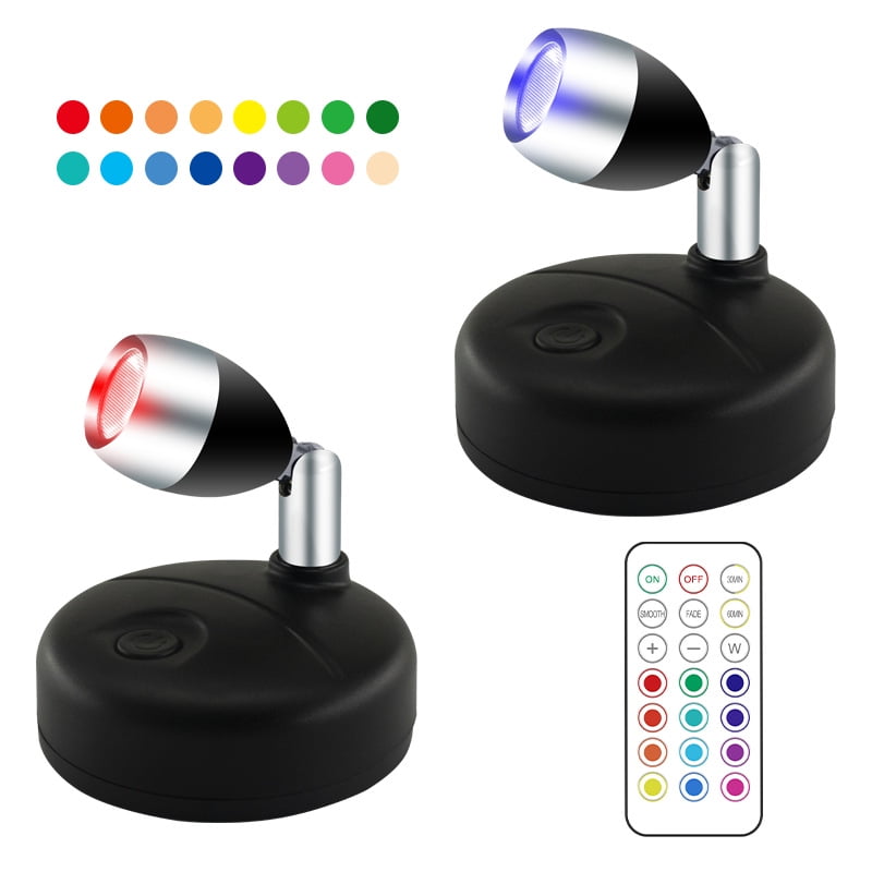Luniquz Wireless Spotlight Battery Operated Accent Lights with Remote