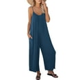 thumbnail image 1 of Luniro Jumpsuits for Women Spaghetti Strap Wide Leg Boho Jumpsuit Casual Summer Dressy Rompers 2026, 1 of 12