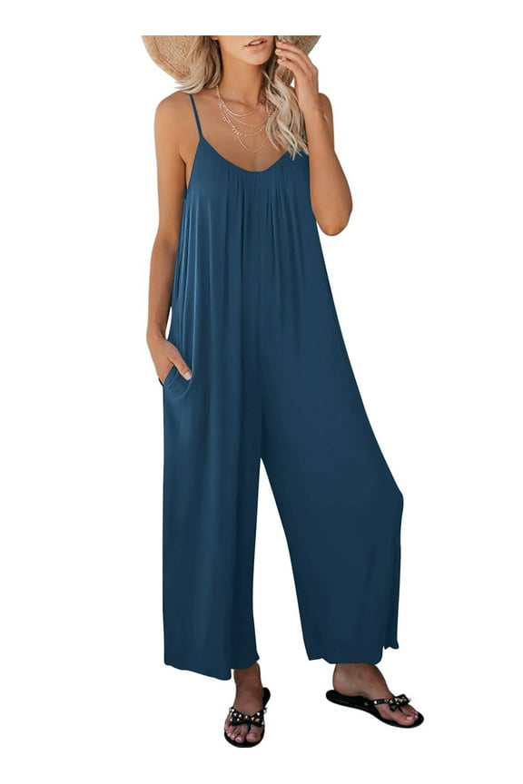 Jumpsuits for Women Spaghetti Strap Wide Leg Boho Jumpsuit Casual Summer Dressy Rompers 2026