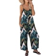 thumbnail image 1 of Luniro Jumpsuits for Women Spaghetti Strap Wide Leg Boho Jumpsuit Casual Summer Dressy Rompers 2026, 1 of 12