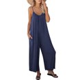 thumbnail image 1 of Luniro Jumpsuits for Women Spaghetti Strap Wide Leg Boho Jumpsuit Casual Summer Dressy Rompers 2026, 1 of 12
