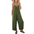 thumbnail image 1 of Luniro Jumpsuits for Women Spaghetti Strap Wide Leg Boho Jumpsuit Casual Summer Dressy Rompers 2026, 1 of 12
