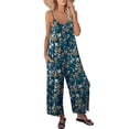 thumbnail image 1 of Luniro Jumpsuits for Women Spaghetti Strap Wide Leg Boho Jumpsuit Casual Summer Dressy Rompers 2026, 1 of 12