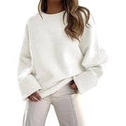 Luniro Chunky Sweaters for Women Oversized Knit Fall Pullover Sweater Tops Trendy Fashion Clothing