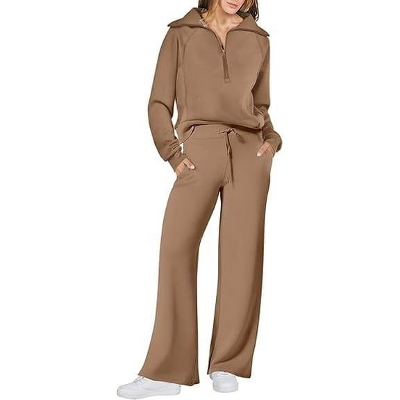 Luniro Women Sweatsuits 2 Piece Sets Jogging Sweatpants Set Lounge Matching Outfits Fall Clothes