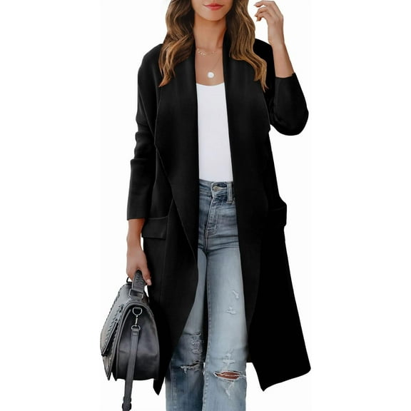 Luniro Women Open Front Coatigan Jackets Long Cardigan Sweaters 2025 Fall Winter Oversized Cardigans