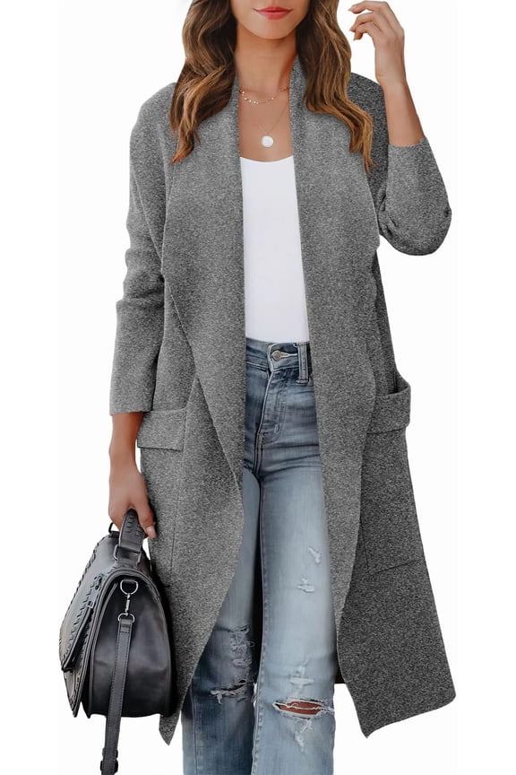 Women Open Front Coatigan Jackets Long Cardigan Sweaters 2025 Fall Winter Oversized Cardigans