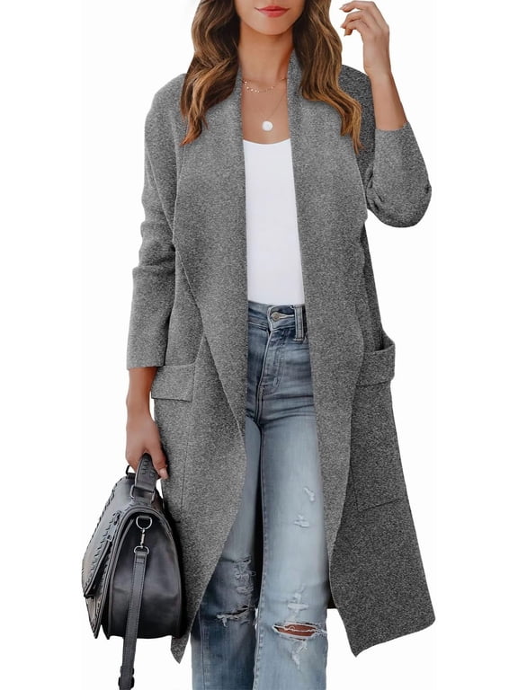 Women Open Front Coatigan Jackets Long Cardigan Sweaters 2025 Fall Winter Oversized Cardigans
