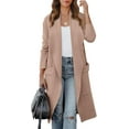 thumbnail image 1 of Luniro Women Open Front Coatigan Jackets Long Cardigan Sweaters 2025 Fall Winter Oversized Cardigans, 1 of 10