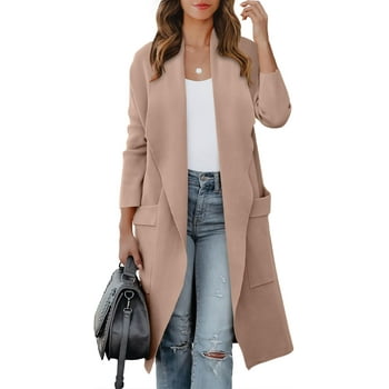 Luniro Women Open Front Coatigan Jackets Long Cardigan Sweaters 2025 Fall Casual Oversized Cardigans