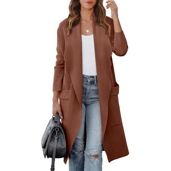 Luniro Women Open Front Coatigan Jackets Long Cardigan Sweaters 2025 Fall Winter Oversized Cardigans