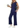 thumbnail image 1 of Luniro Women's 2 Piece Sets Matching Set Lounge Sweatsuits Casual Summer Travel Outfits Clothes 2025, 1 of 13