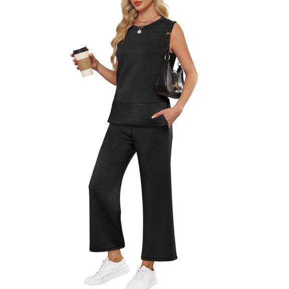 Luniro Women's 2 Piece Sets Matching Set Lounge Sweatsuits Casual Summer Travel Outfits Clothes 2025