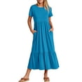 thumbnail image 1 of Luniro Womens Summer Casual Dress A-line Tiered Beach Flowy Maxi Dresses 2026 Trendy Outfits, 1 of 14