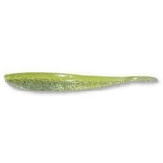 Lunker City 28600 Fin-S Fish 2.5", Chartreuse Silk Ice, 20/Pack