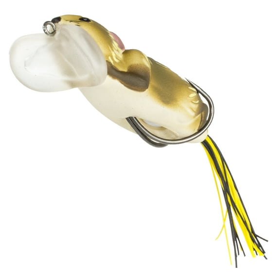Lunkerhunt 2.75" Yappa Rat Topwater Pre-rigged Fishing Lure, Muskrat, 1/2 oz., YPAR01