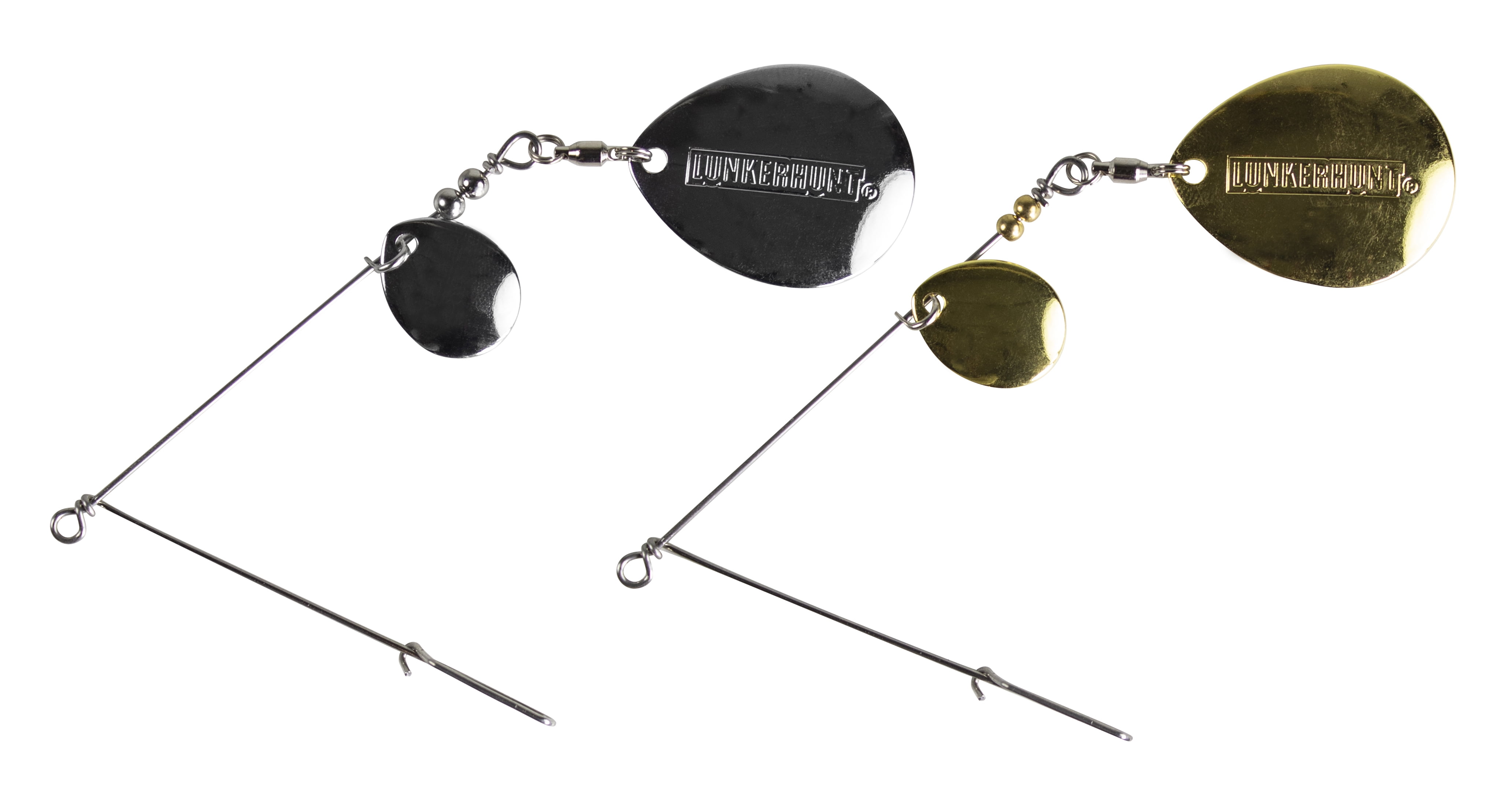 Lunkerhunt Colorado Blade Wire Arm Pkg - Gold and Silver,4.75in,Fishing Rigs,Fishing Lures