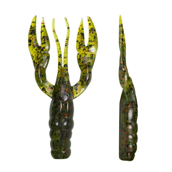 Lunkerhunt Finesse Craw Creature Bait, Watermelon Red, 3 in, 1/4 oz, 8 Pack