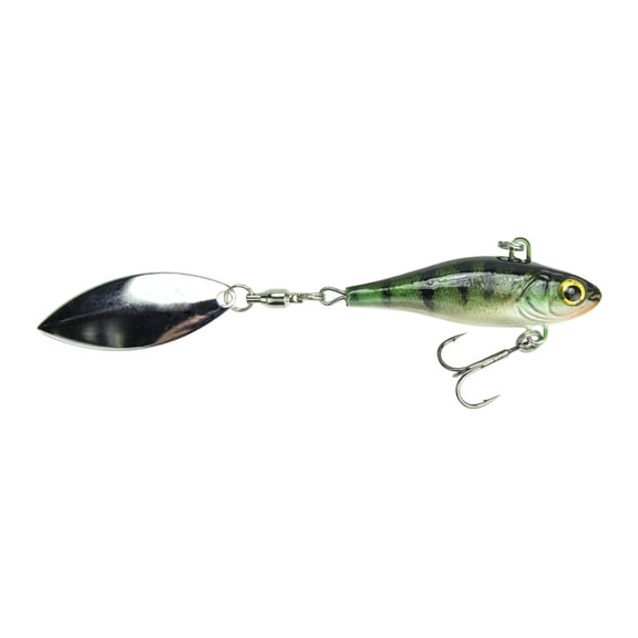 Lunkerhunt Hatch Tail Spin Lipless Crankbait Fishing Jig, Perch, 2 in, 1 oz