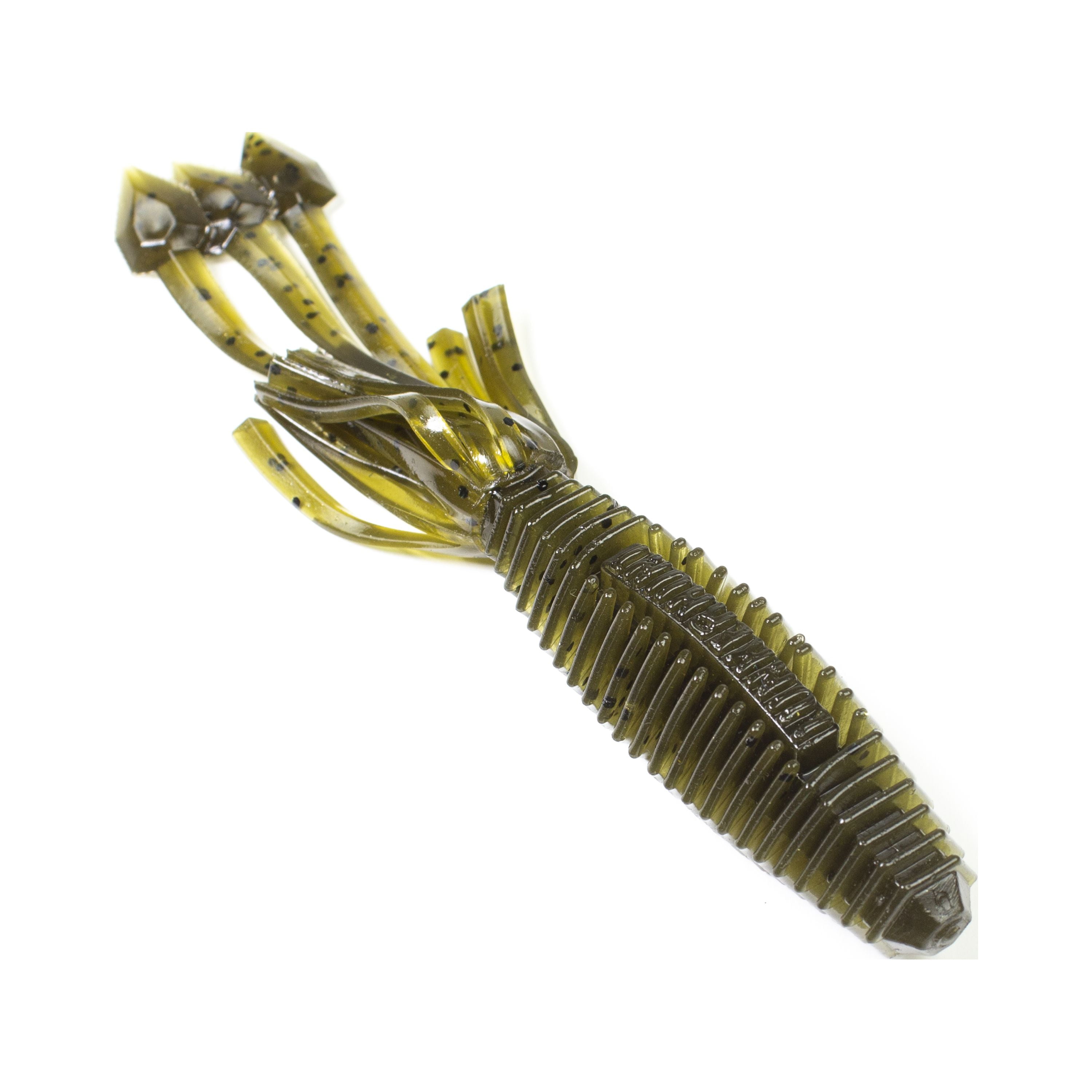Lunkerhunt Hive Typhon Solid Body Tube Soft Bait, Green Pumpkin, 3.5 inch, 6 Pack