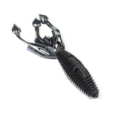 Lunkerhunt Hive Typhon Solid Body Tube, Ultra Durable Soft Plastic Bait, Black Blue Fleck, 3.5 in