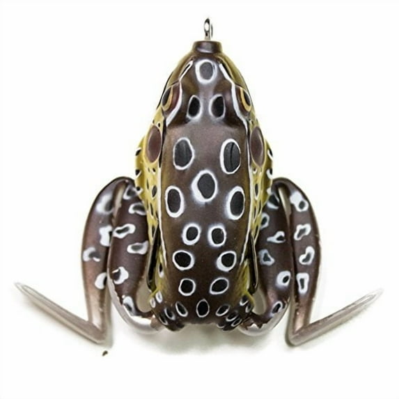 Lunkerhunt Lunker Frog, Croaker - Fishing Lure with Realistic Design, Legs Extend and Retract in Use, Great for Bass and Pike, Freshwater Lure with Hollow Body, Weighs ½ oz, 2.25? Length